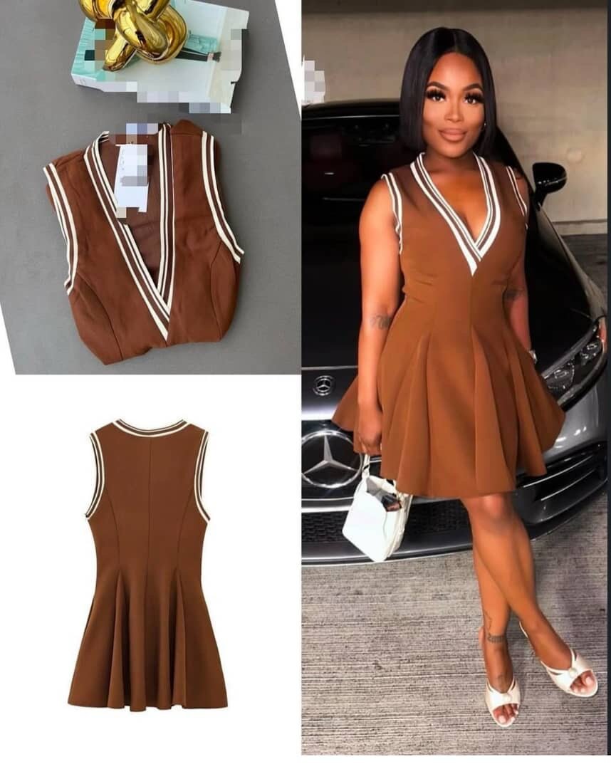 Robe courte sans manches élégante