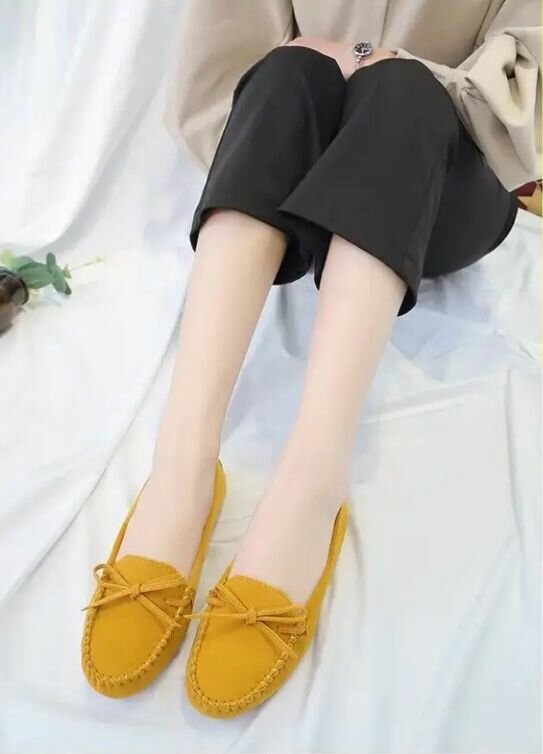 Mocassins dames en daim