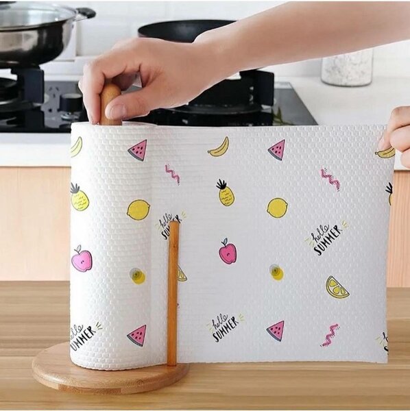 Essuie-tout motifs fruits colorés