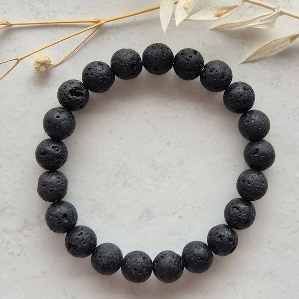 Bracelet en pierre de Lave