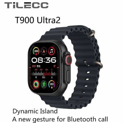 t900 ultra2 - montre intelligente - 2.19 pouces - ip67 - noi