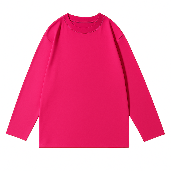 T-shirt manches longues rose