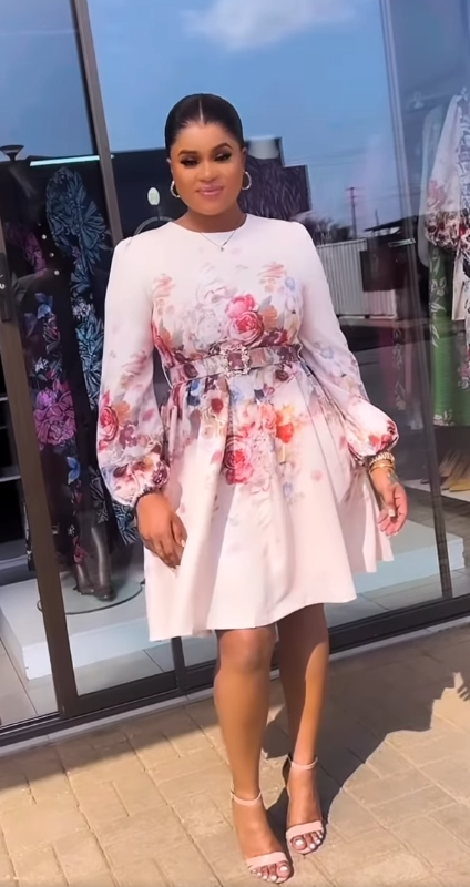 Women's dress with floral print