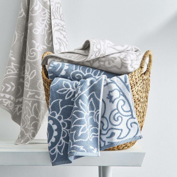 Serviettes de bain en coton
