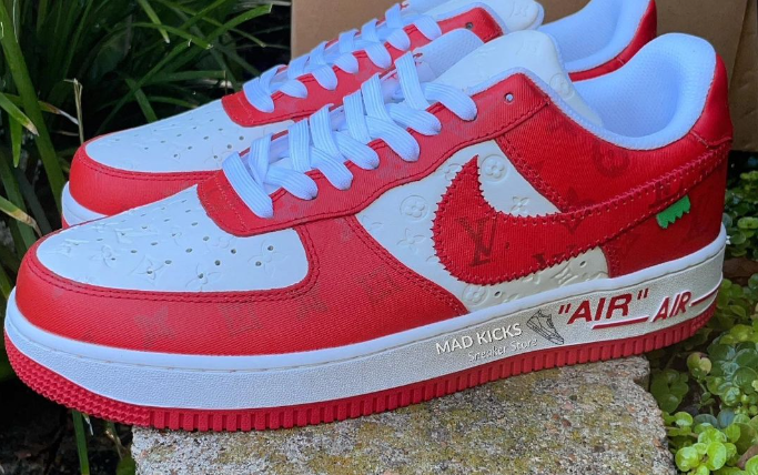 Red White Nike Air Sneakers