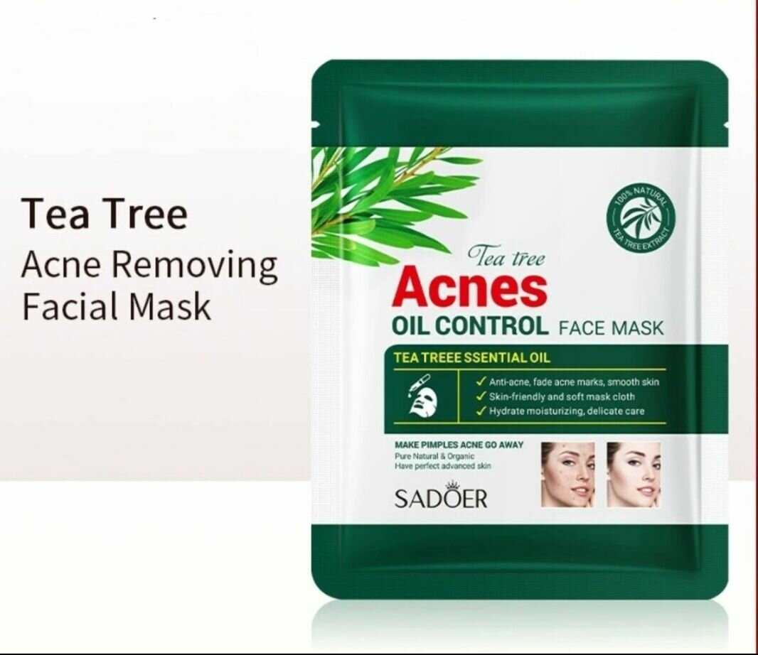 2 pcs Masque Visage Anti-Acné