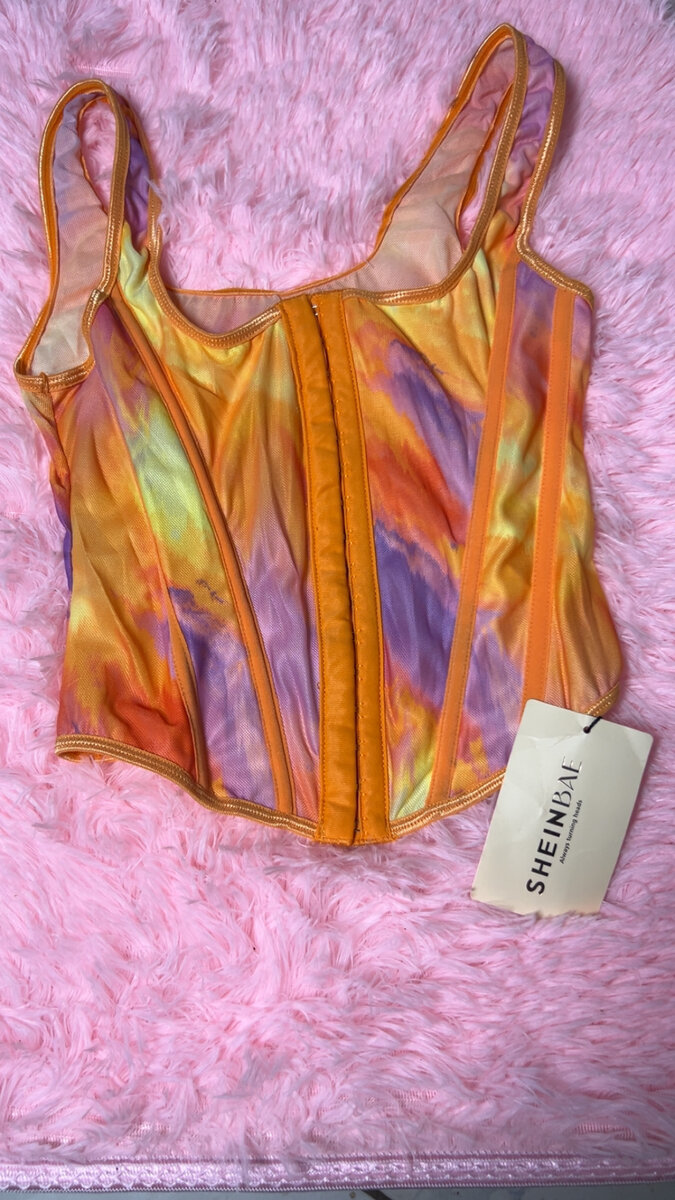 Top corset multicolore chic