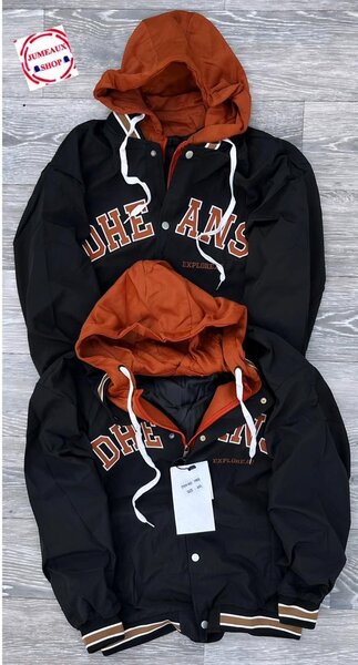 Veste Varsity unisexe à capuche