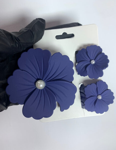 Pinces à cheveux fleuries pastel