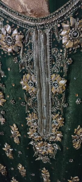 Hand embroidered suit