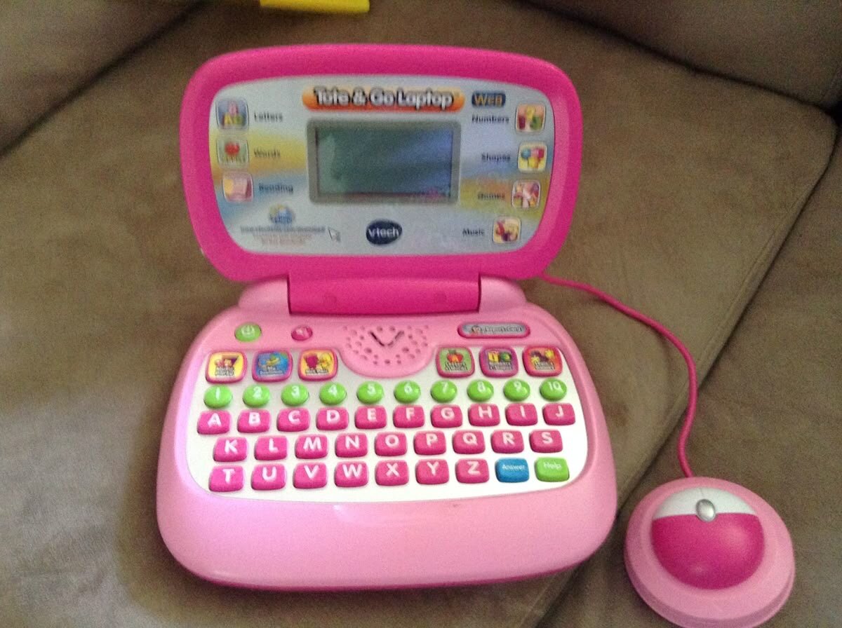 Ordinateur éducatif enfant rose