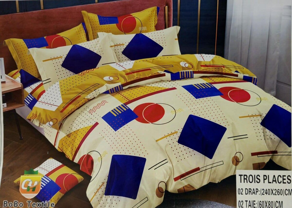 Parure de lit en coton moderne