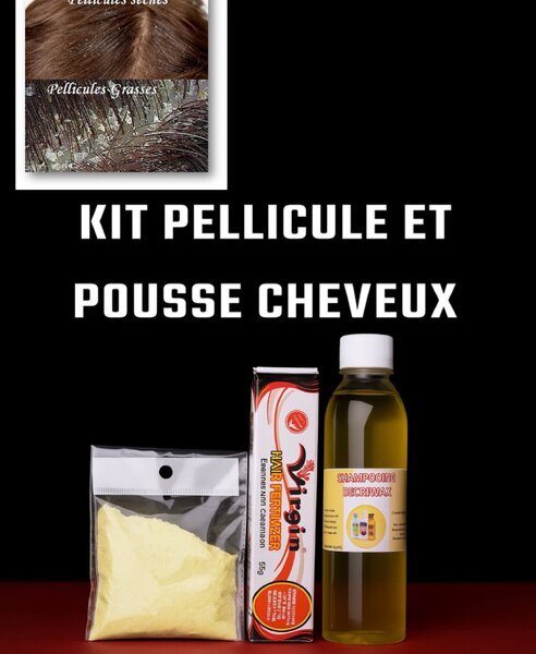 Kit anti-pellicules croissance cheveux