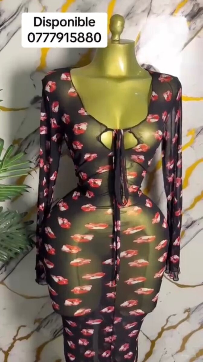 Robe longue élégante imprimée