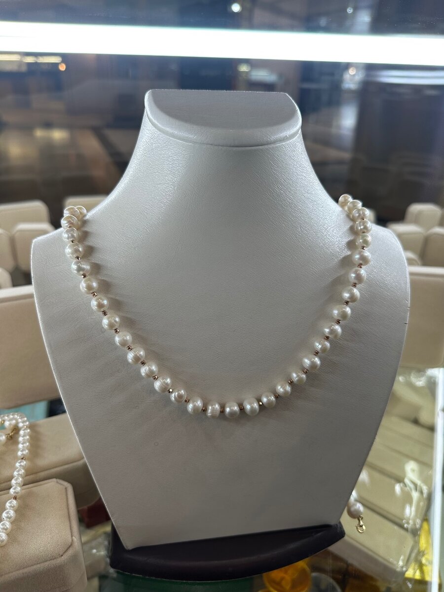 Жемчуг с золотом