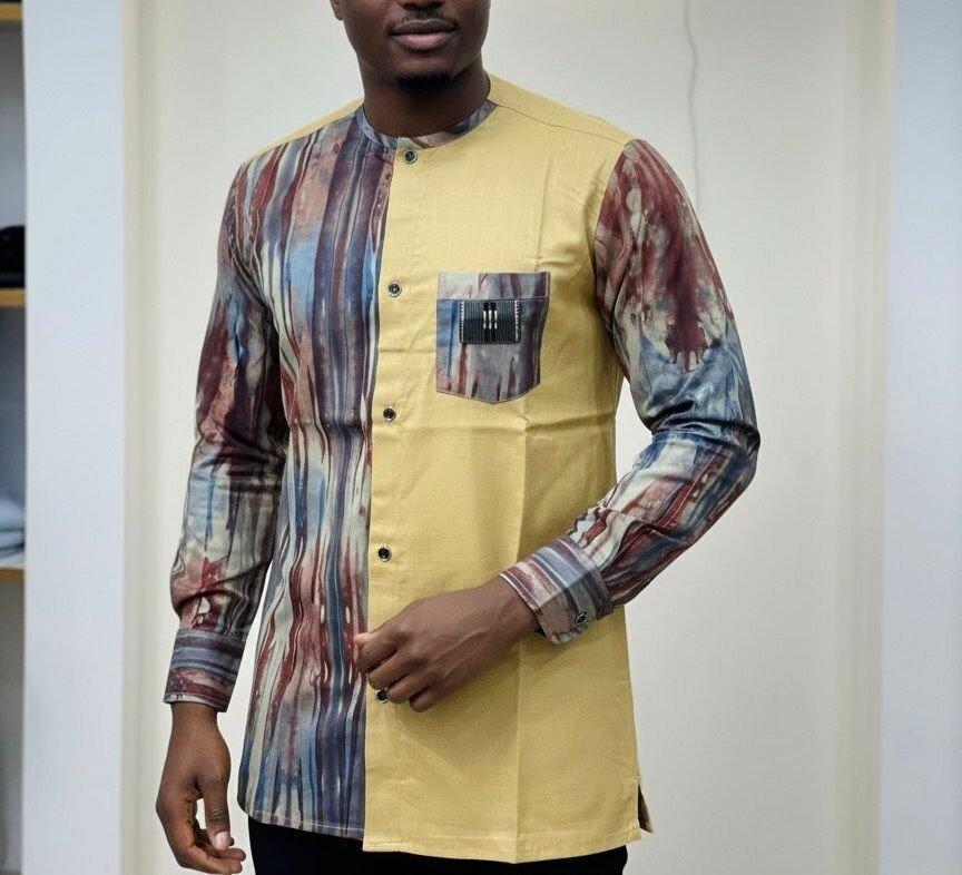 Chemise à motifs élégante