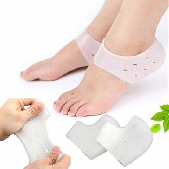 Silicon Gel Heel Pad Socks for Pain Relief