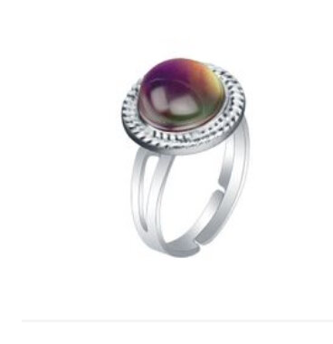 Bague argent thermosensible
