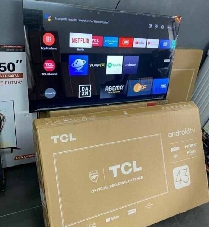 TCL Téléviseur 43 pouces Smart TV Android