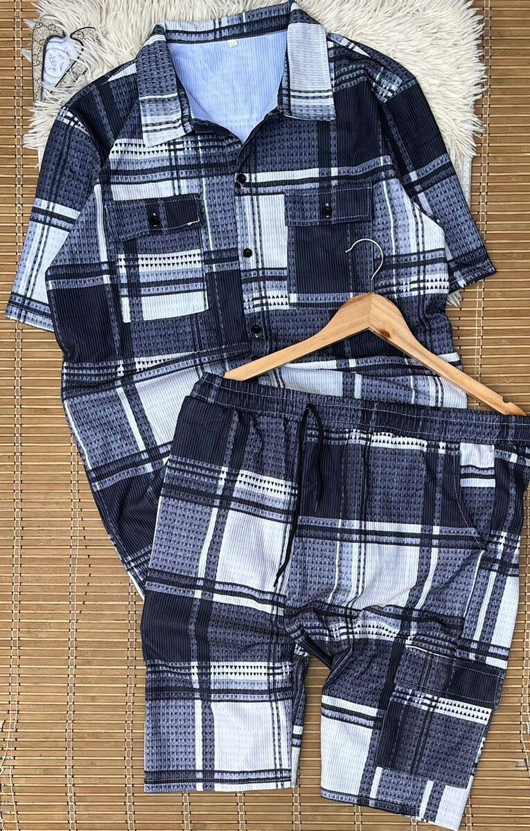 Costume d'été en coton décontracté