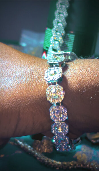 Bracelet en moissanite