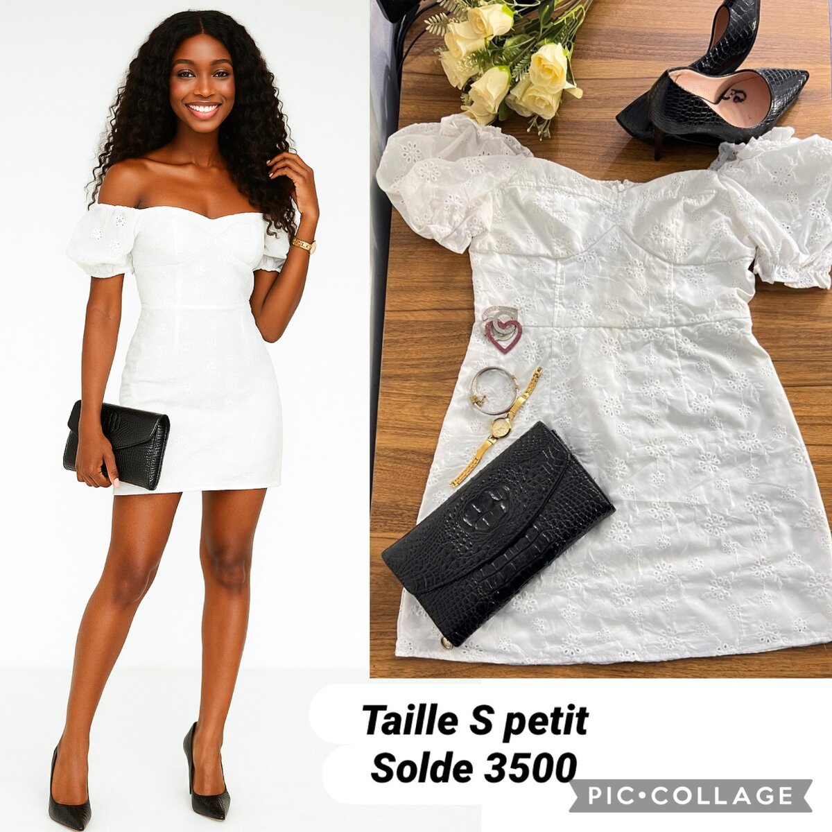 Robe Blanche Épaules Dénudées