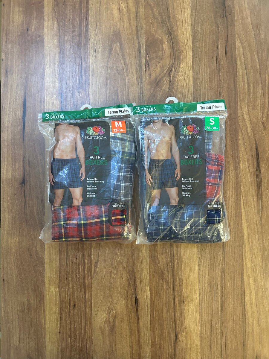 Hanes and Fruit of the Loom Underwear