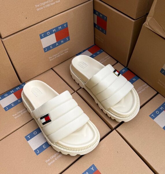 Tongs Tommy Jeans Blanc