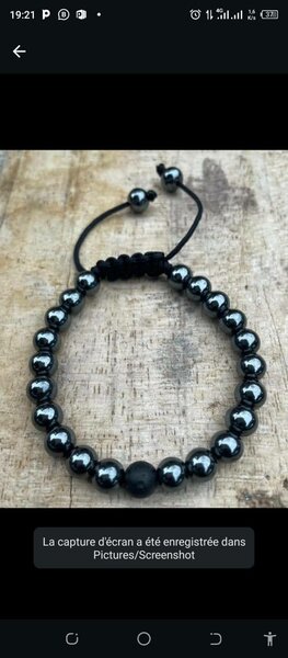 Bracelet ajustable perles