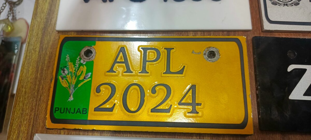 Number plate