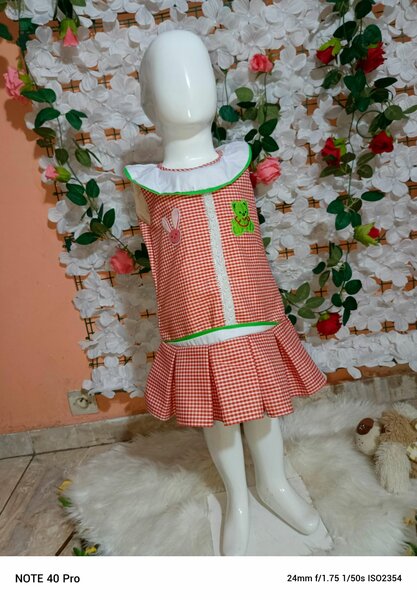 Robe scolaire orange