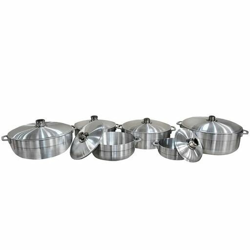 6pcs Set Aluminium Cooking Pot