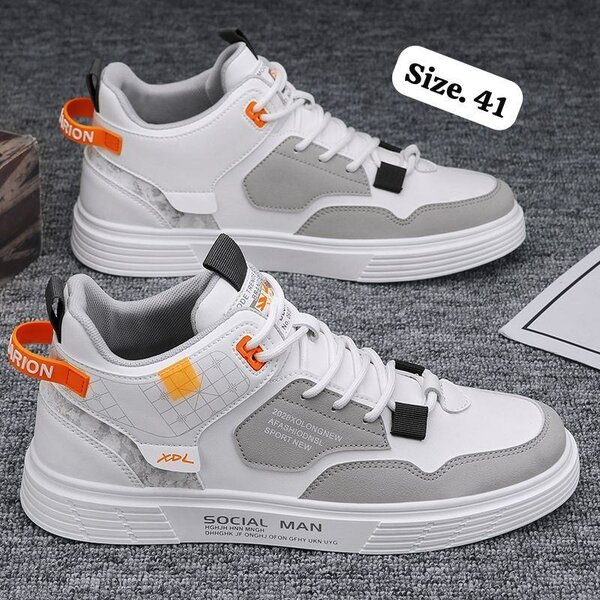High top men's  versatile casual sports shoes