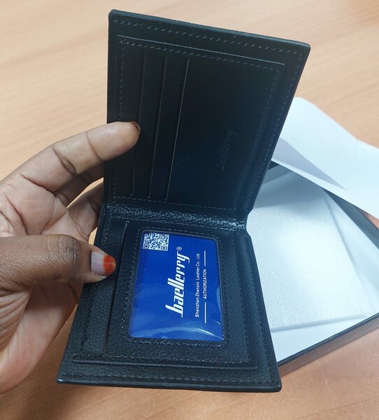 Bourse classique pour hommes noir