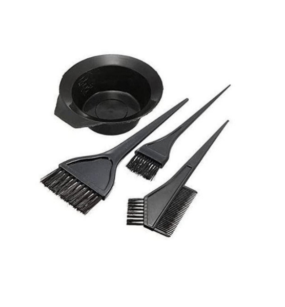 Kit de teinture des cheveux avec bol et pinceaux