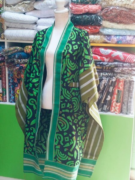 Aso Oke Ankara Kimono