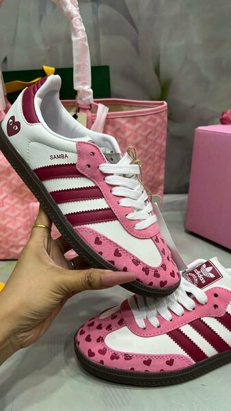 Baskets Coeur Rose Chic