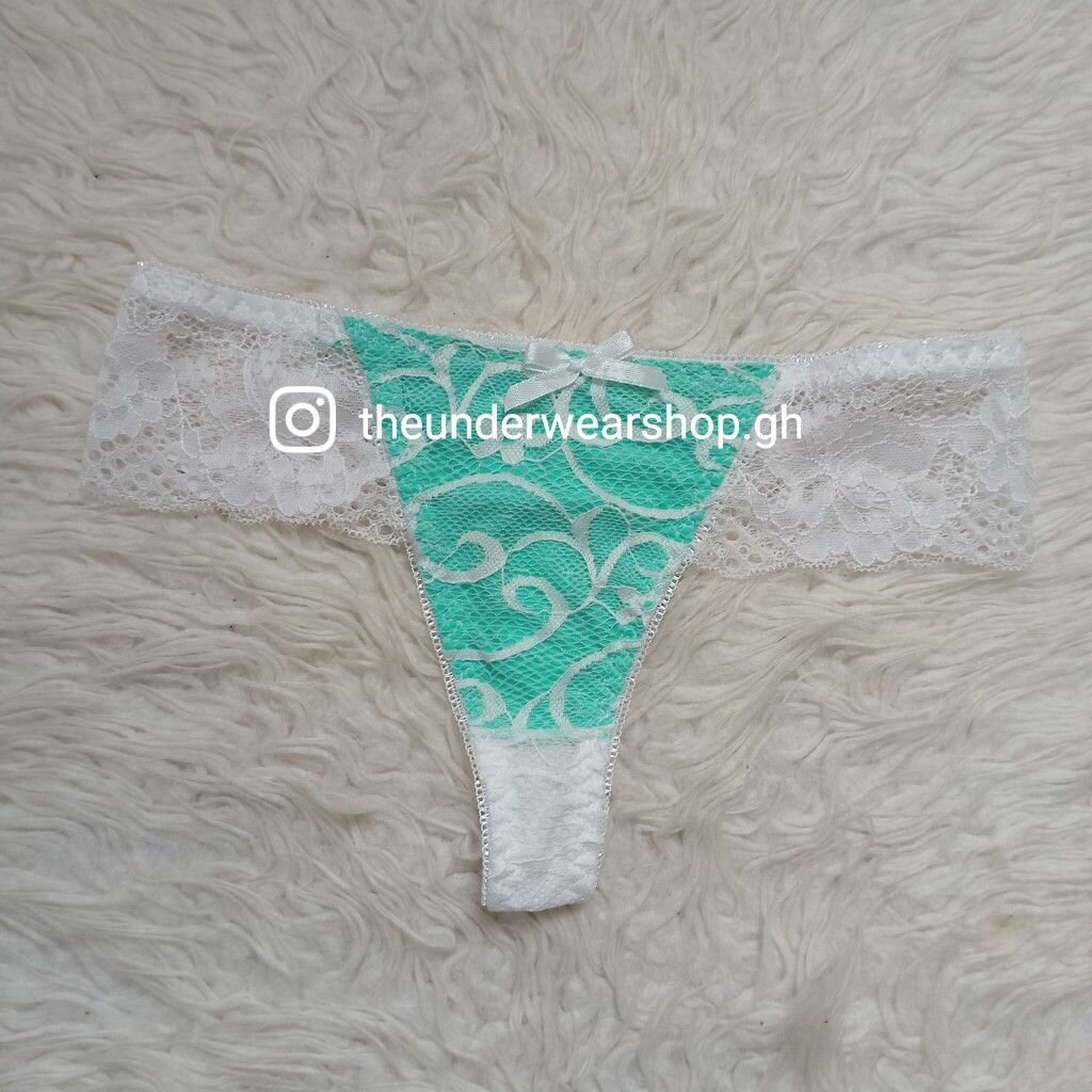 Lace thong panties