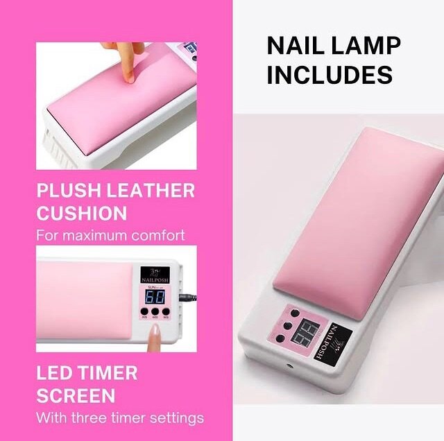 2 in 1 arm rest and nail lamp