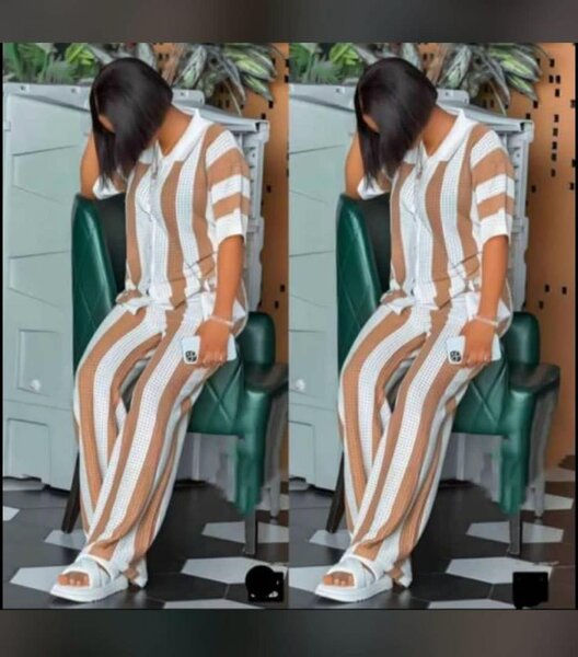 Pyjama rayé détente femme