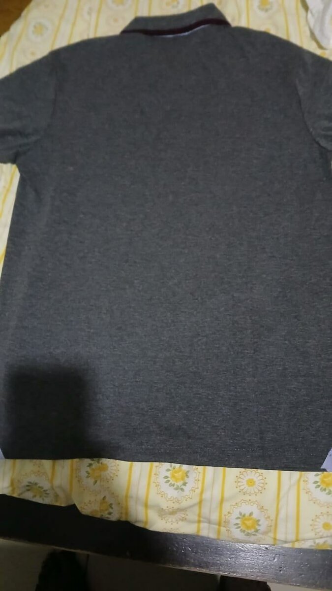 Polo gris classique homme