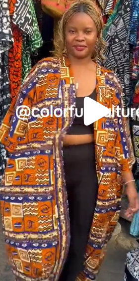 Women's kimono jacket with print