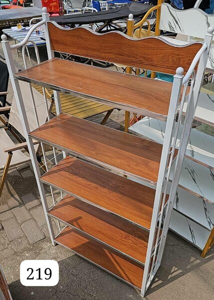 Étagère métal bois 5 niveaux