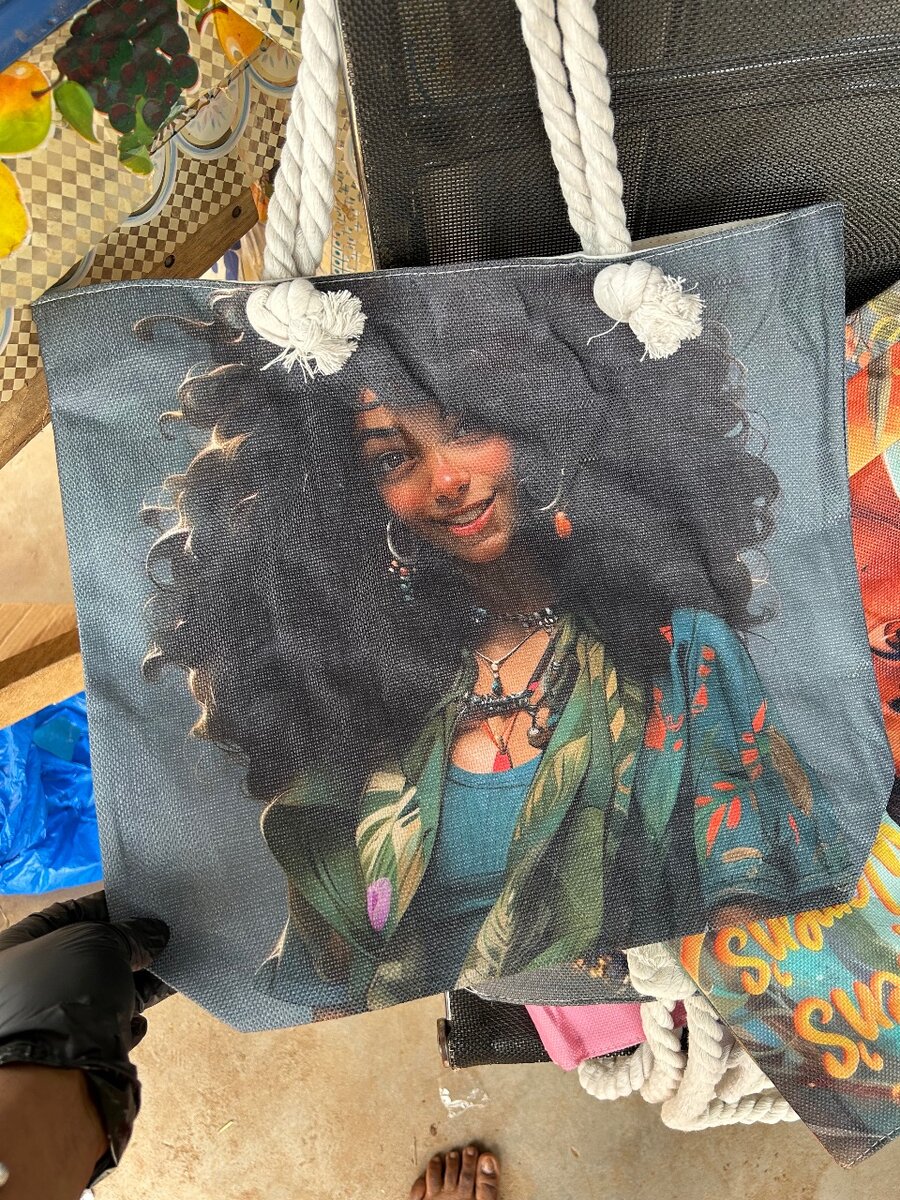 Sac en toile imprimé artistique