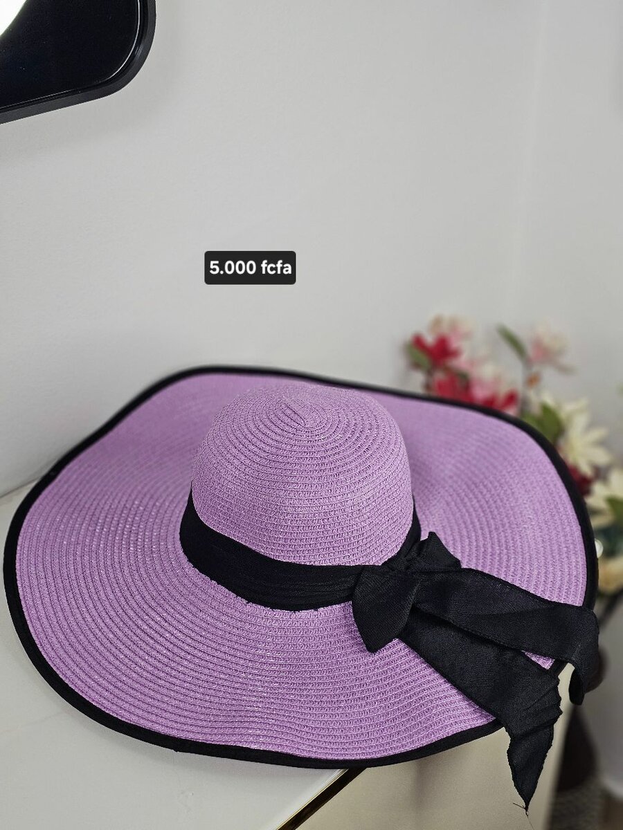 Chapeau de soleil en paille