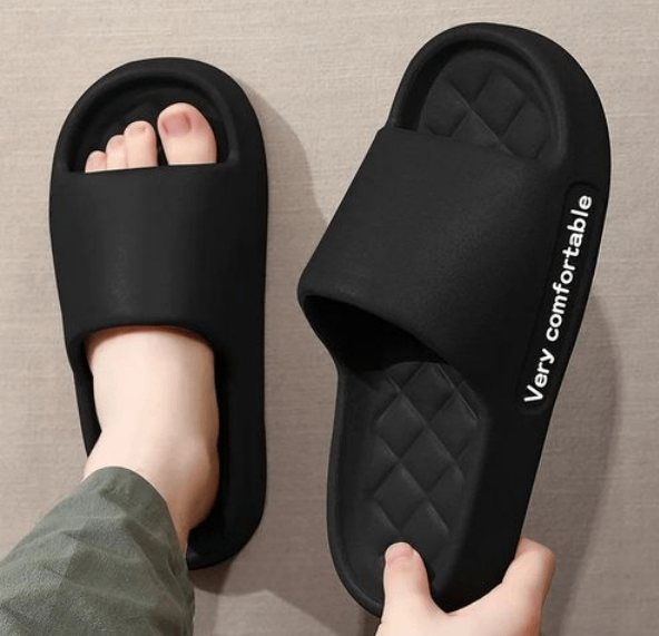 Summer letter print women/Men slippers