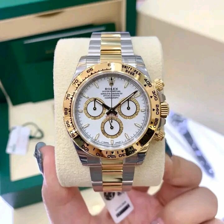 Montre de luxe bicolore homme