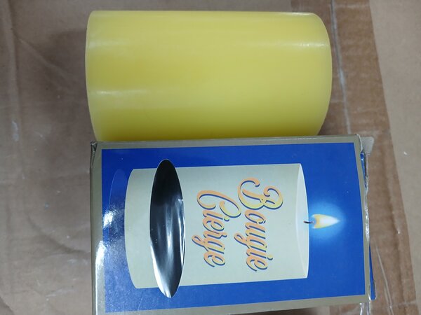 Bougie Cylindrique Jaune