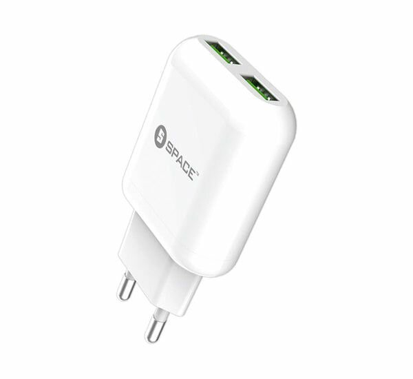 Space WC-103 Dual Port USB Wall Charger