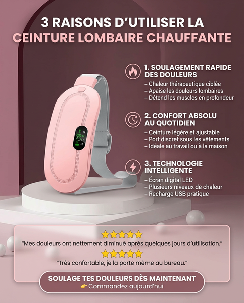 Ceinture Lombaire Chauffante Électrique